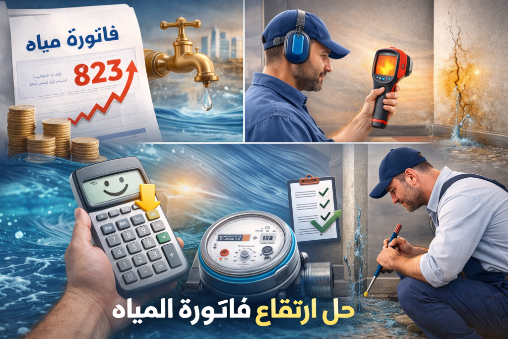 حل ارتفاع فاتورة المياة