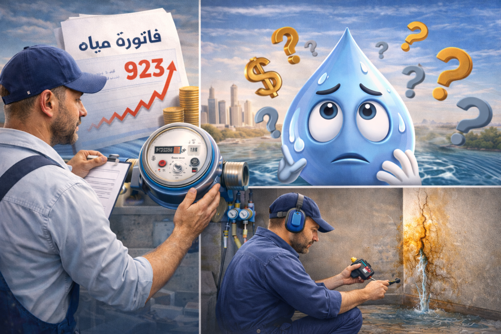 حل ارتفاع فاتورة المياه بالقصيم